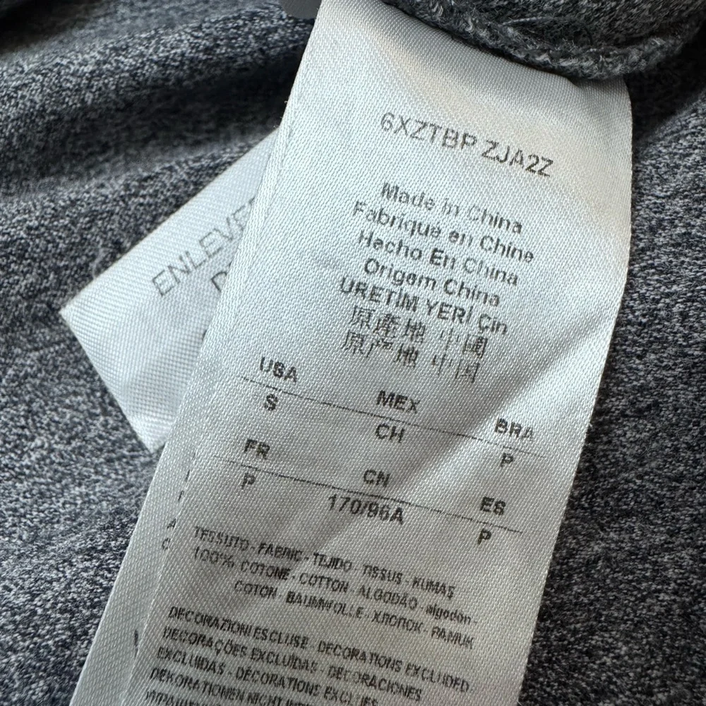 Armani Exchange A|X Men's V-Neck Gray Tee Fitted T-Shirt Small